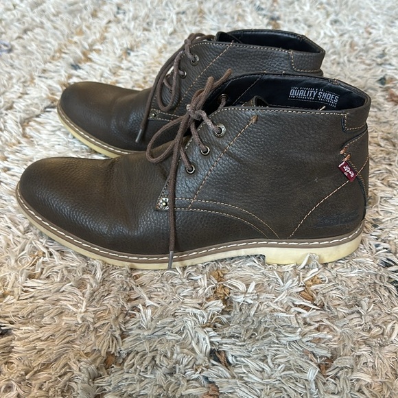 Brown dress shoe- men’s Levi chukka boots size 11 - Picture 4 of 5